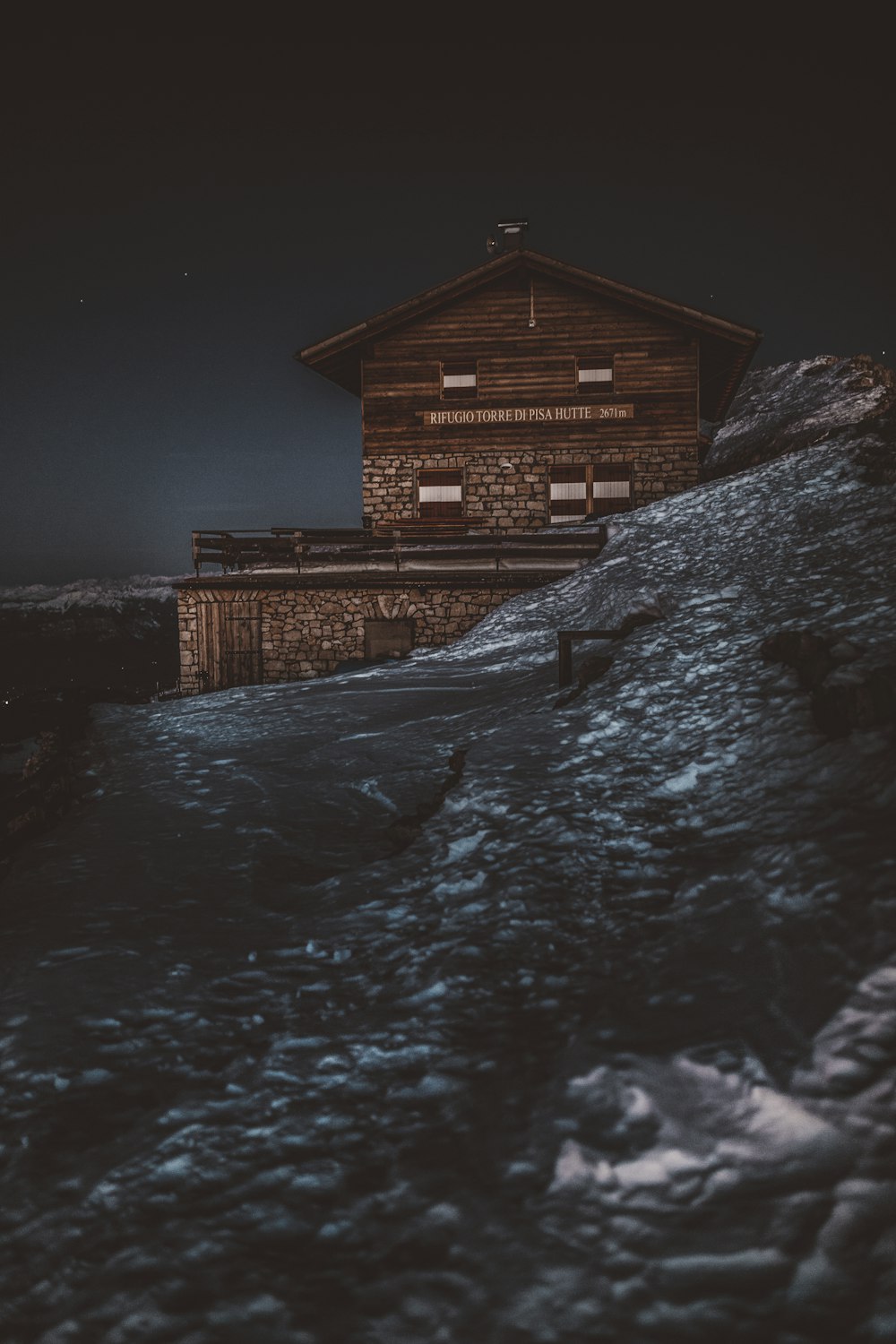 brown building during nighttime