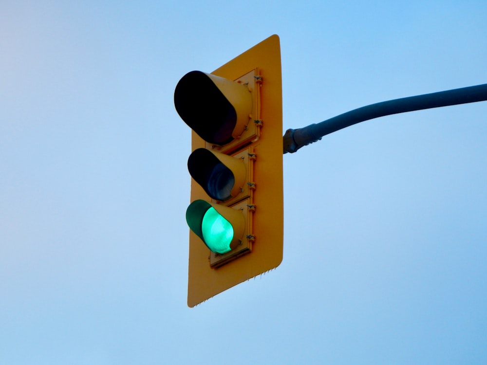 traffic light with green light