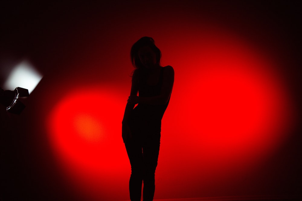 silhouette of woman