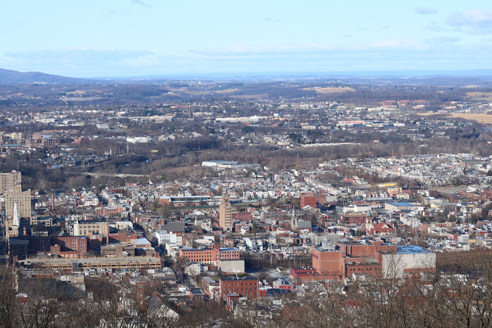 aerial photograph of city