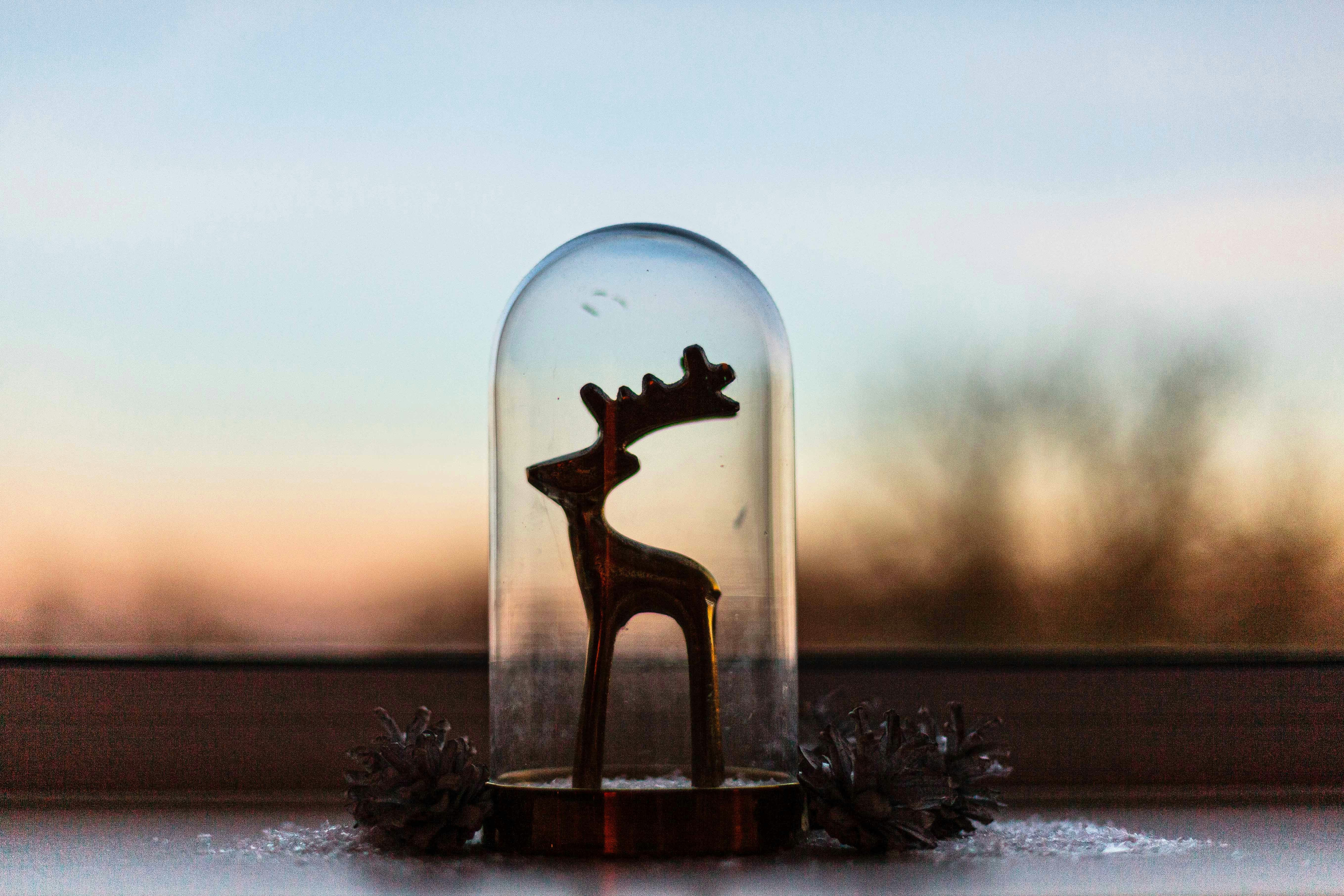 Festive Reindeer Figurine