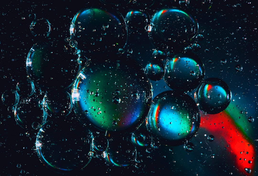 water droplets on glass panel