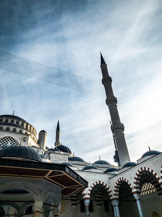 white and black concrete building in Sultan Ahmed Mosque Turkey