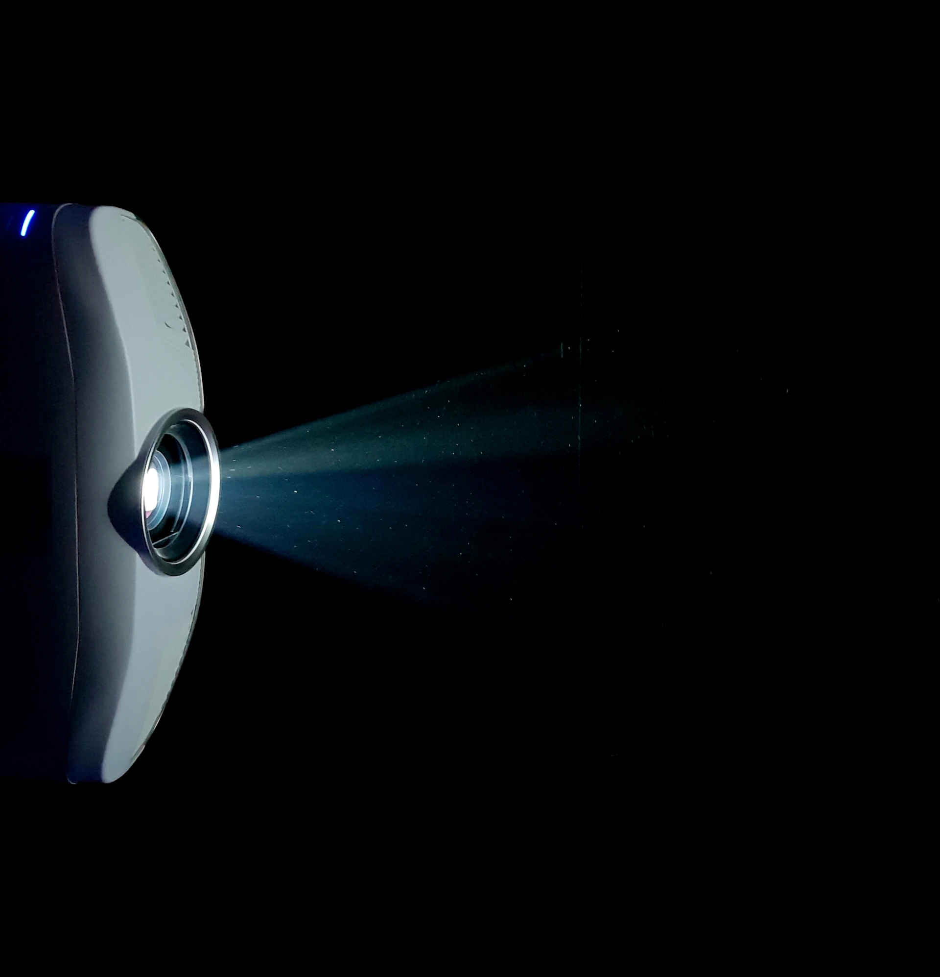 a close up of an object with a light coming out of it