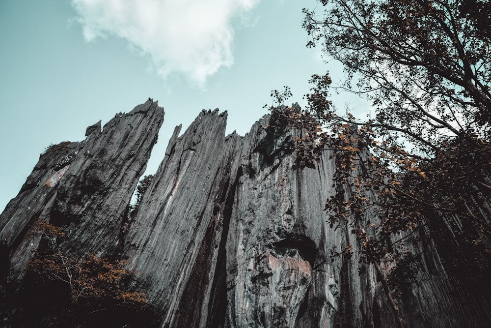 brown rock formation under blue sky during daytime