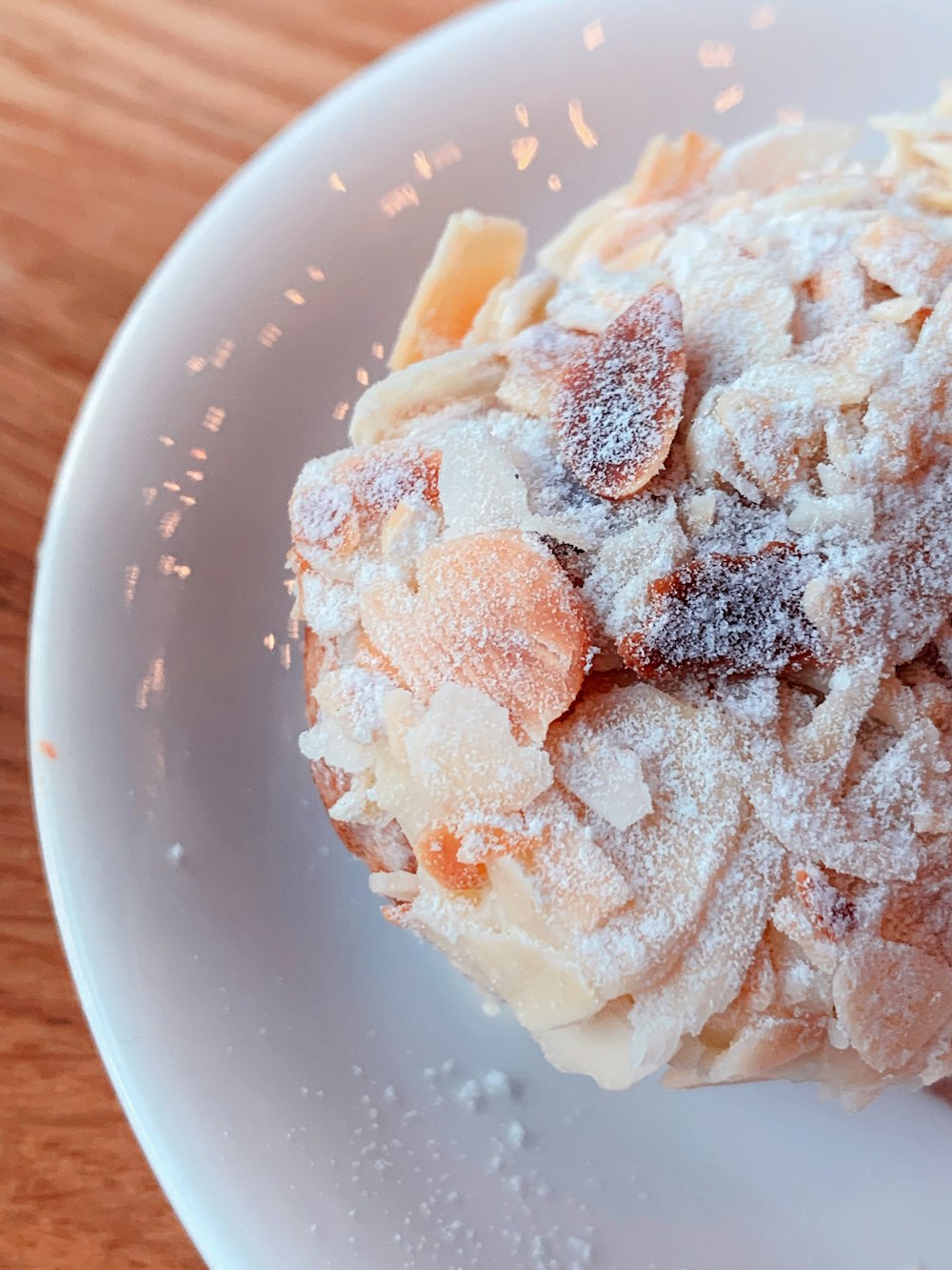 brown and white pastry on white ceramic plate