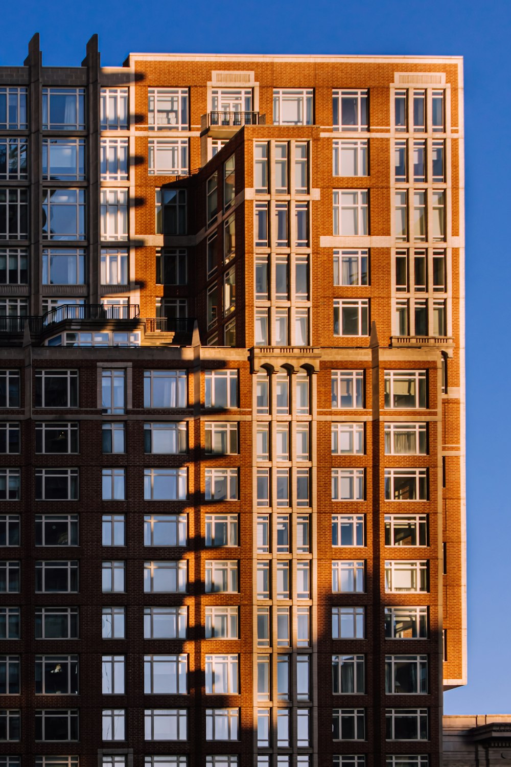 a very tall building with lots of windows