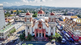 Honduras, white and brown concrete building