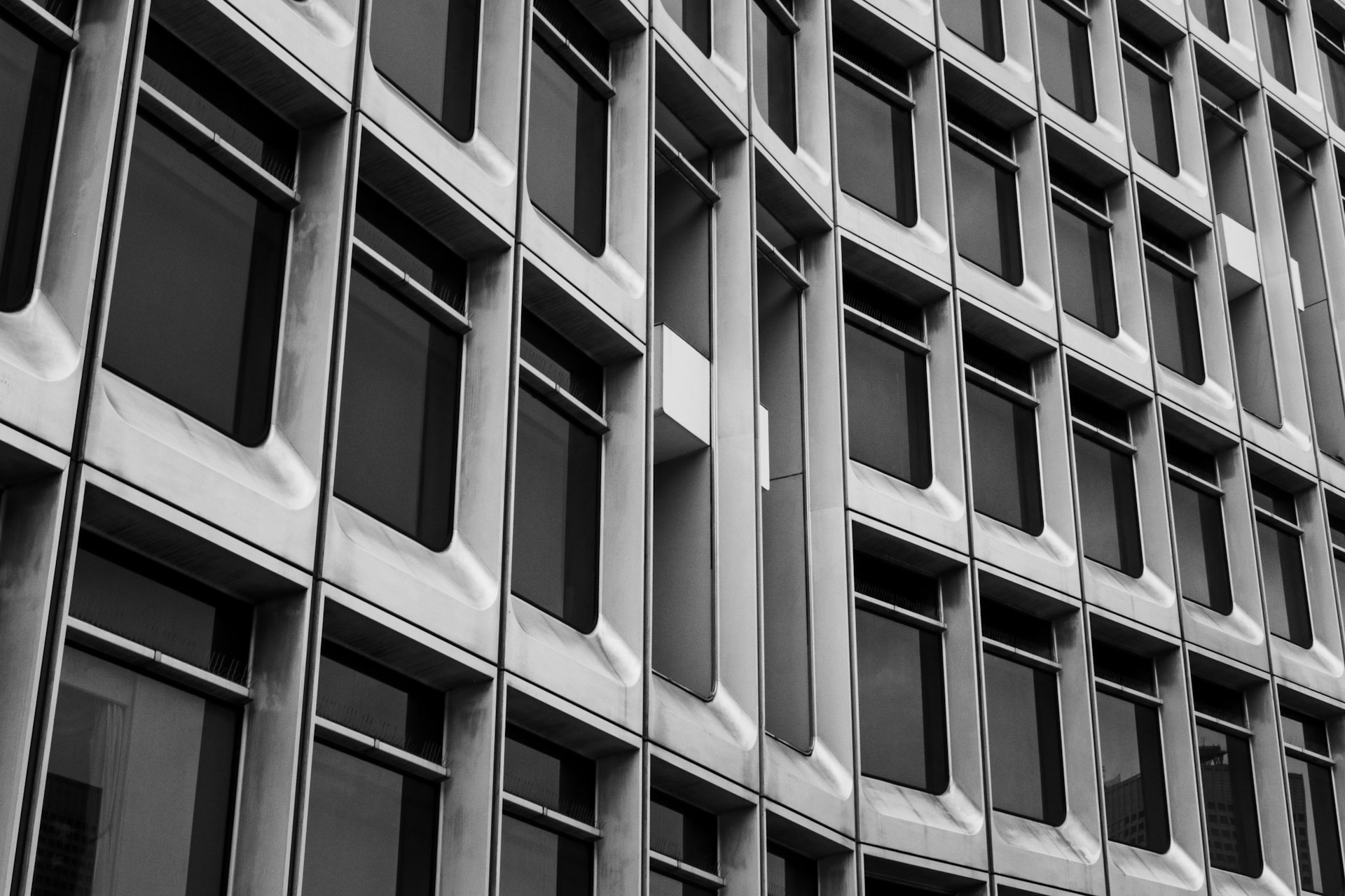 a very tall building with lots of windows