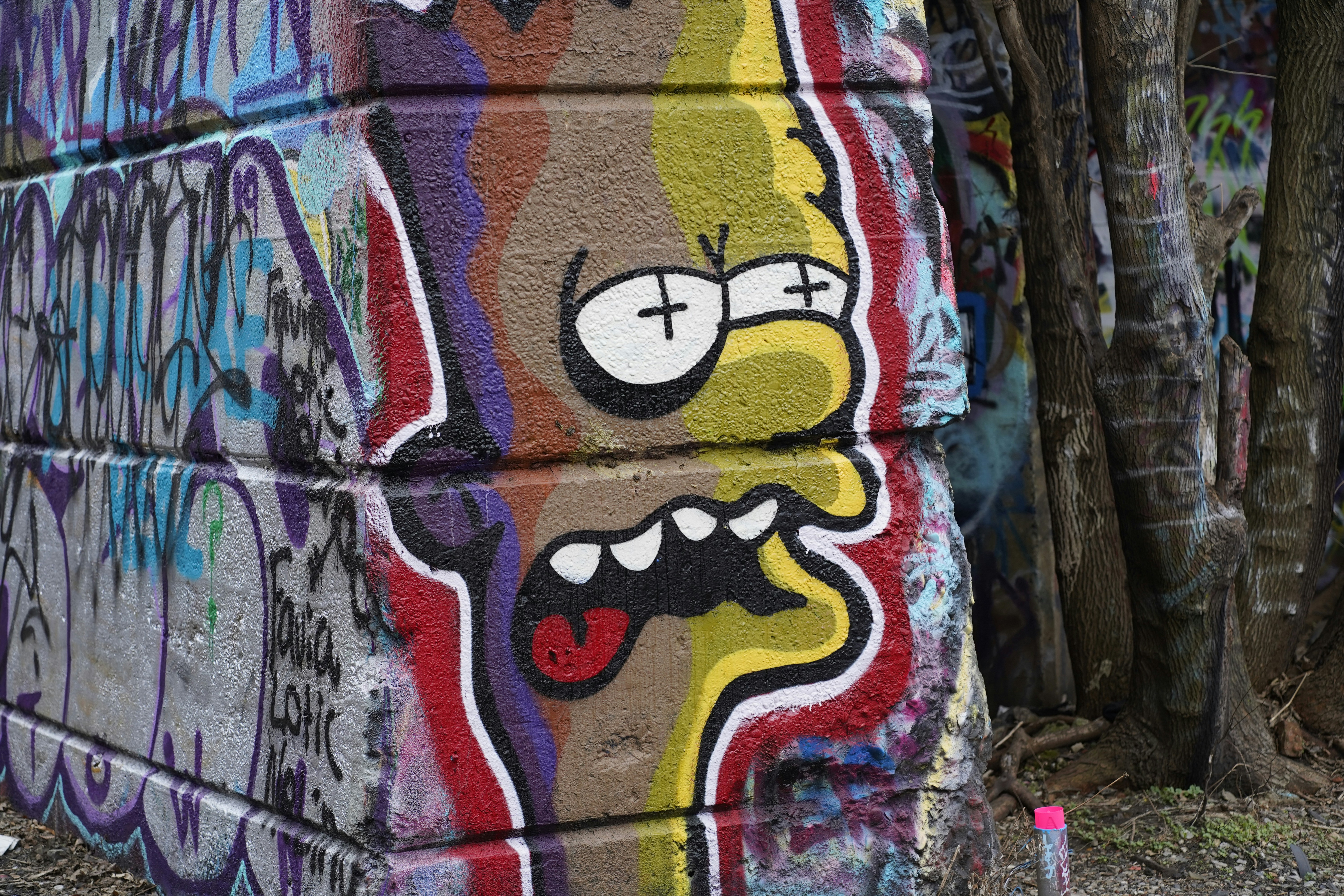 yellow red and blue textile