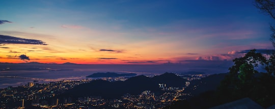 city skyline during night time in Penang Hill Malaysia