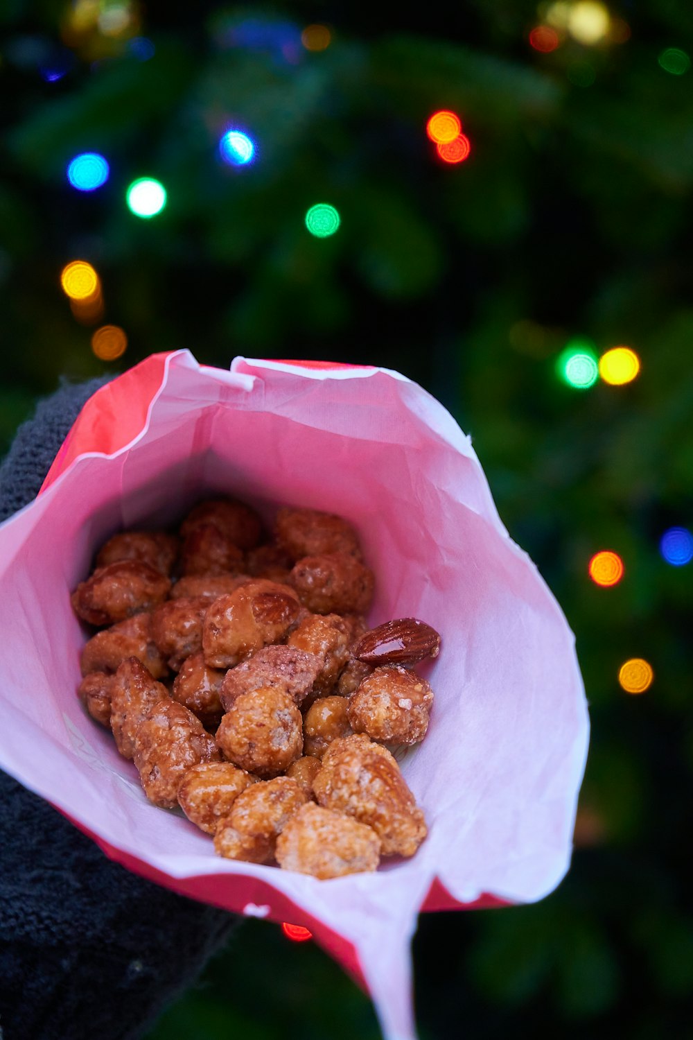 fried food on white paper