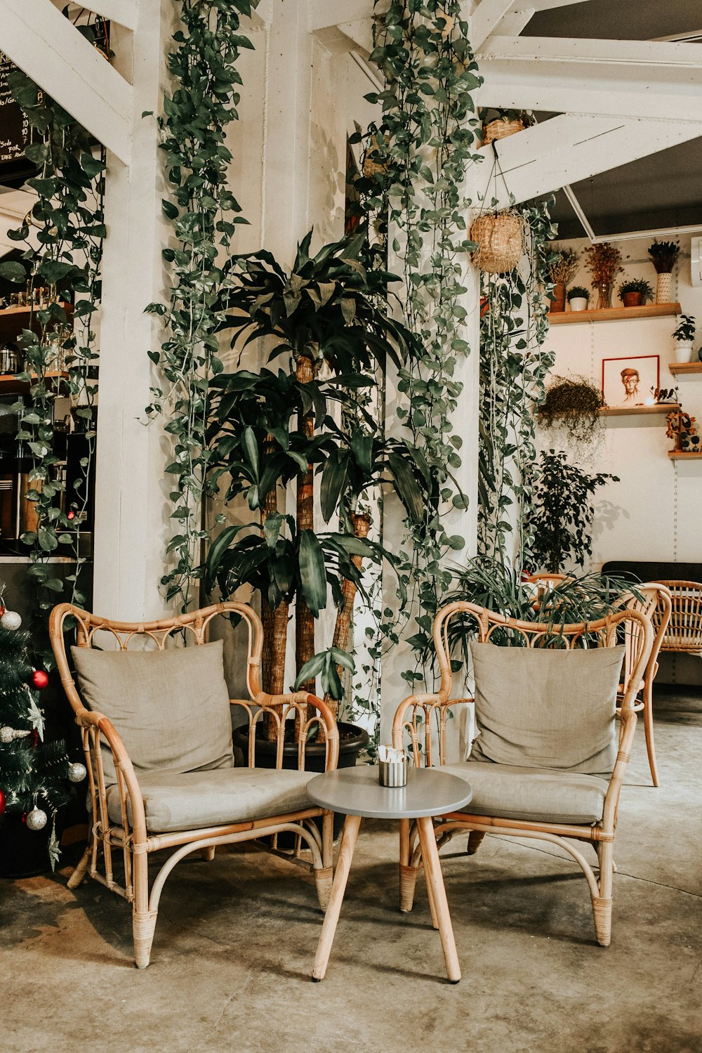 brown wooden table and chairs