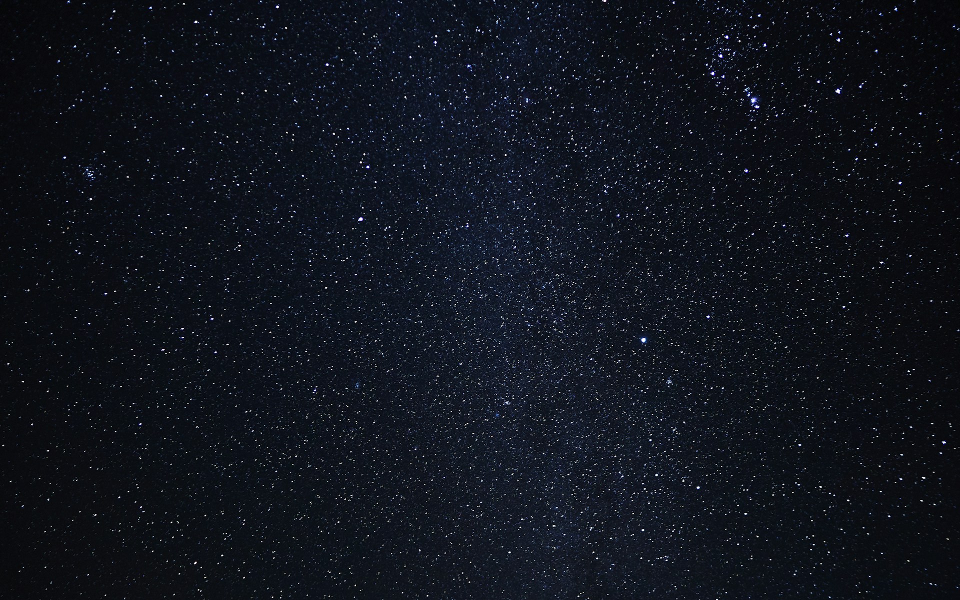 the night sky is filled with stars