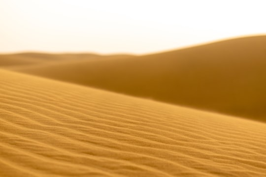 brown sand under sunny sky in Rajasthan India