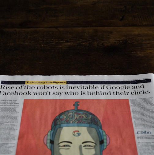 a newspaper with a picture of a woman on it