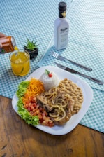 pasta dish on white ceramic plate