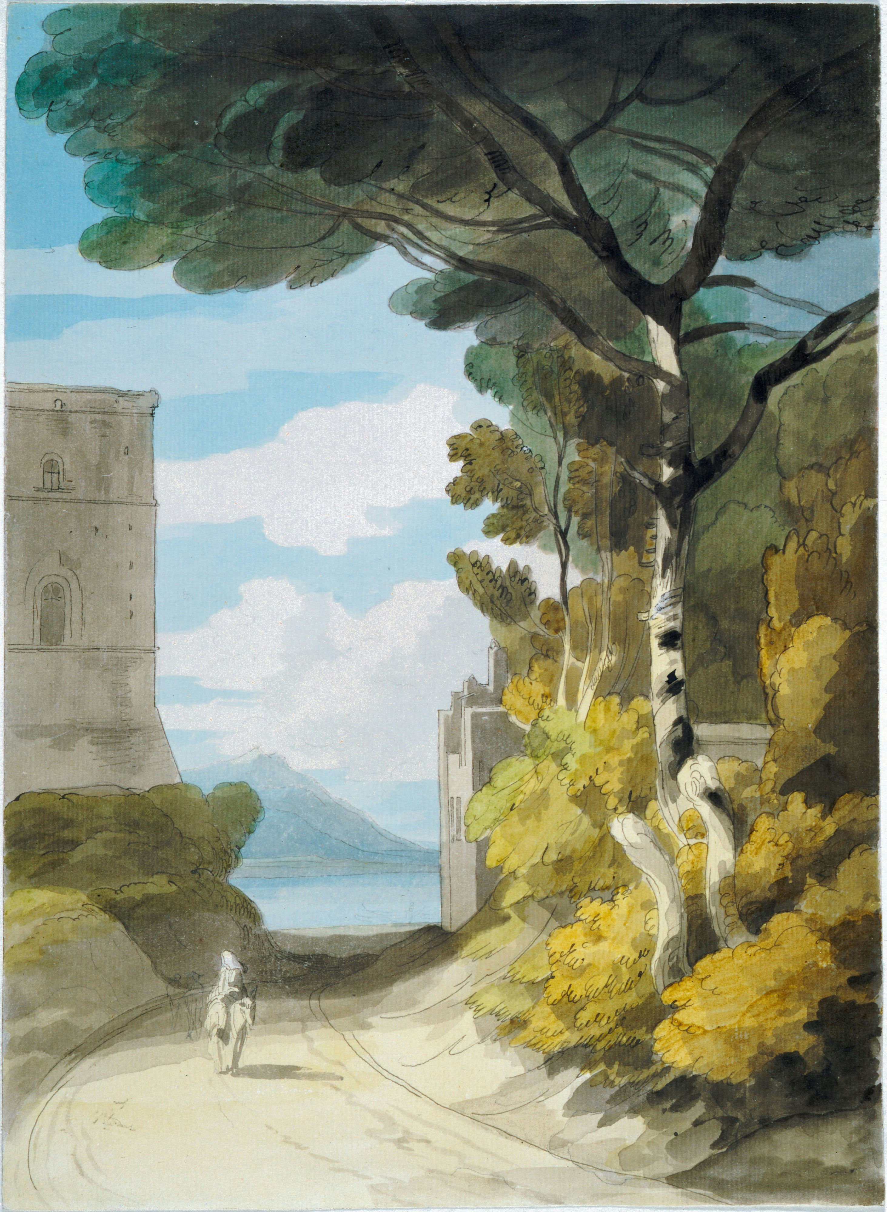 View Near Naples, 1781
 By Francis Towne