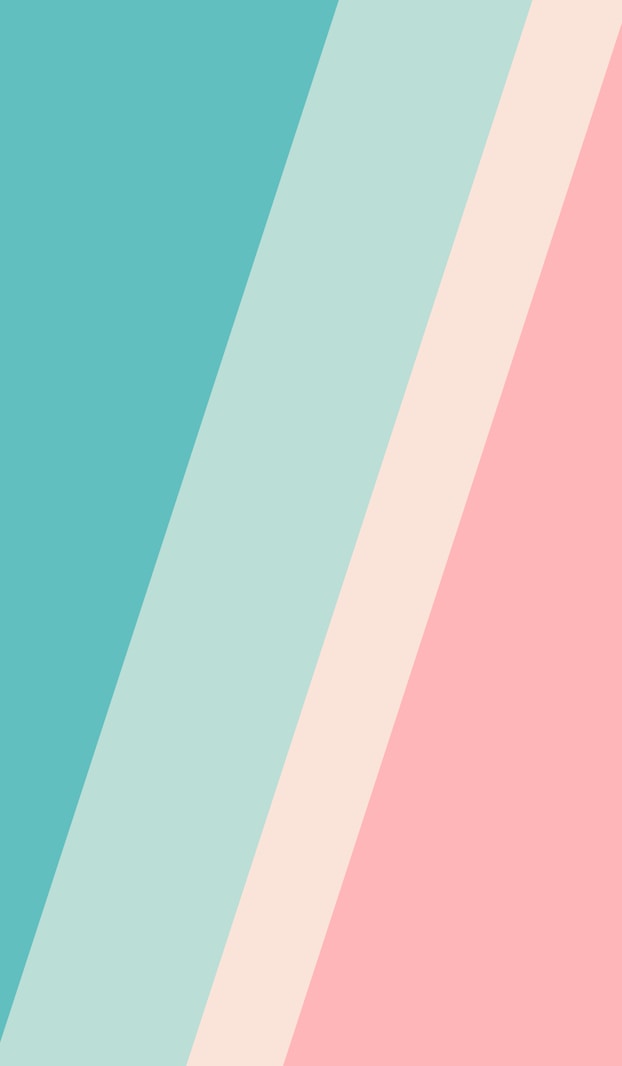 pink and teal striped textile