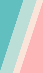 pink and teal striped textile