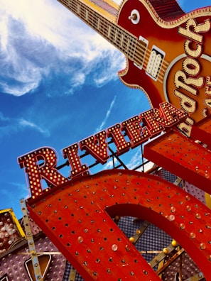 red and white UNK signage