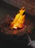fire on fire during nighttime