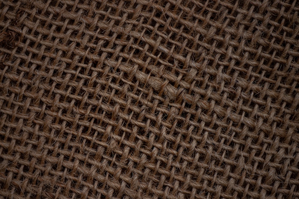 brown and black woven textile