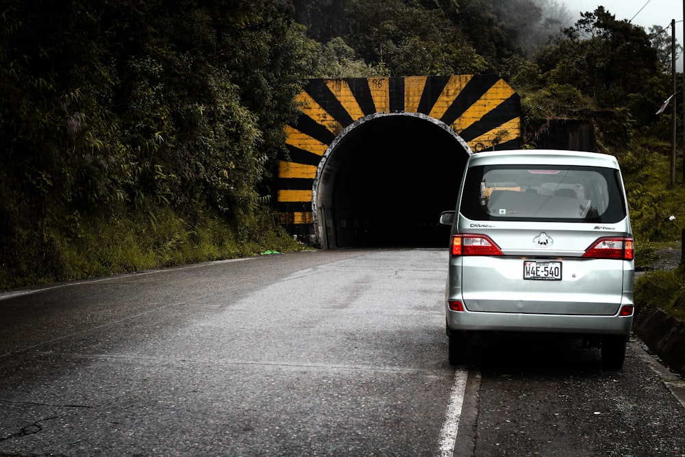 white car on road during daytime