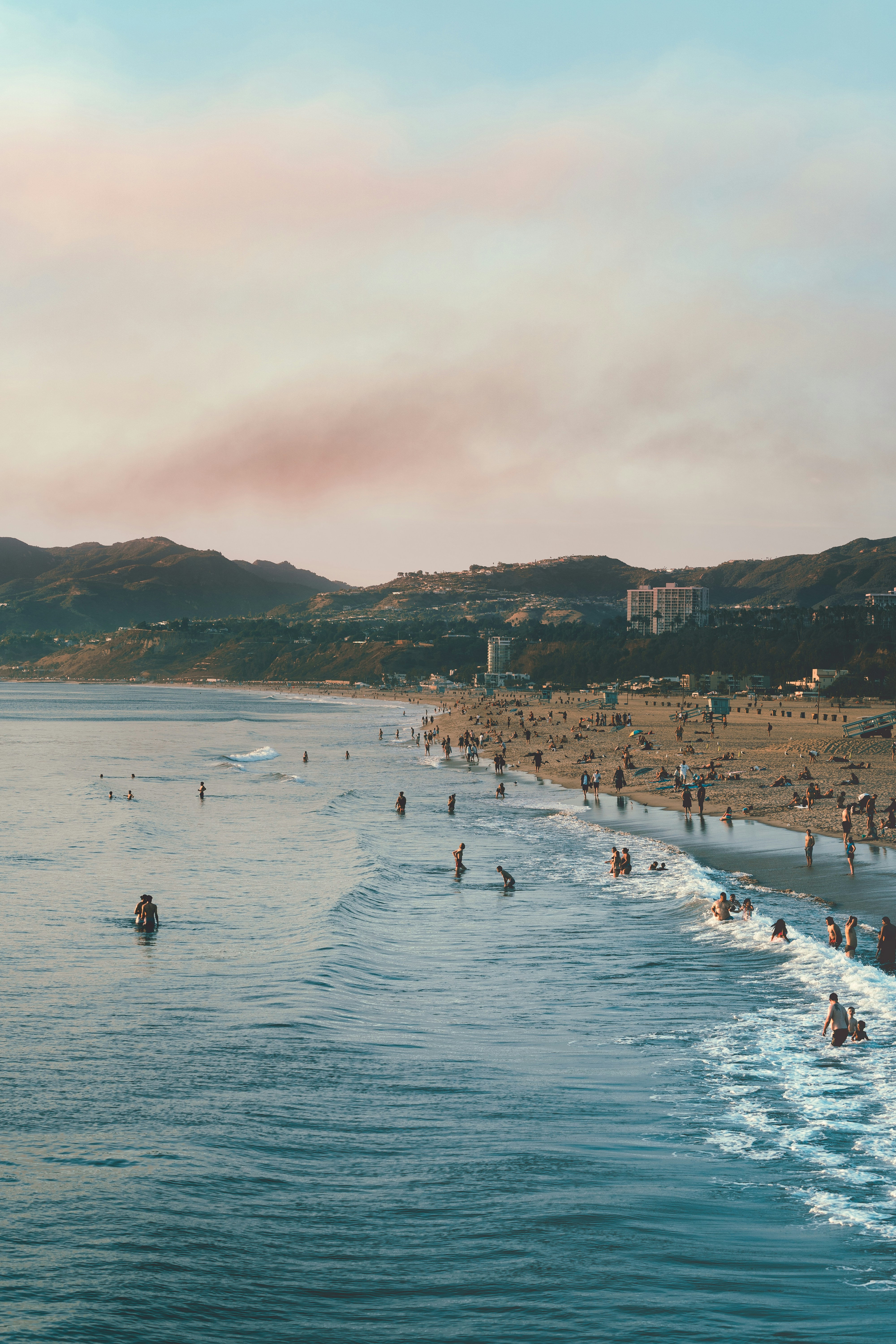 people on beach during daytime