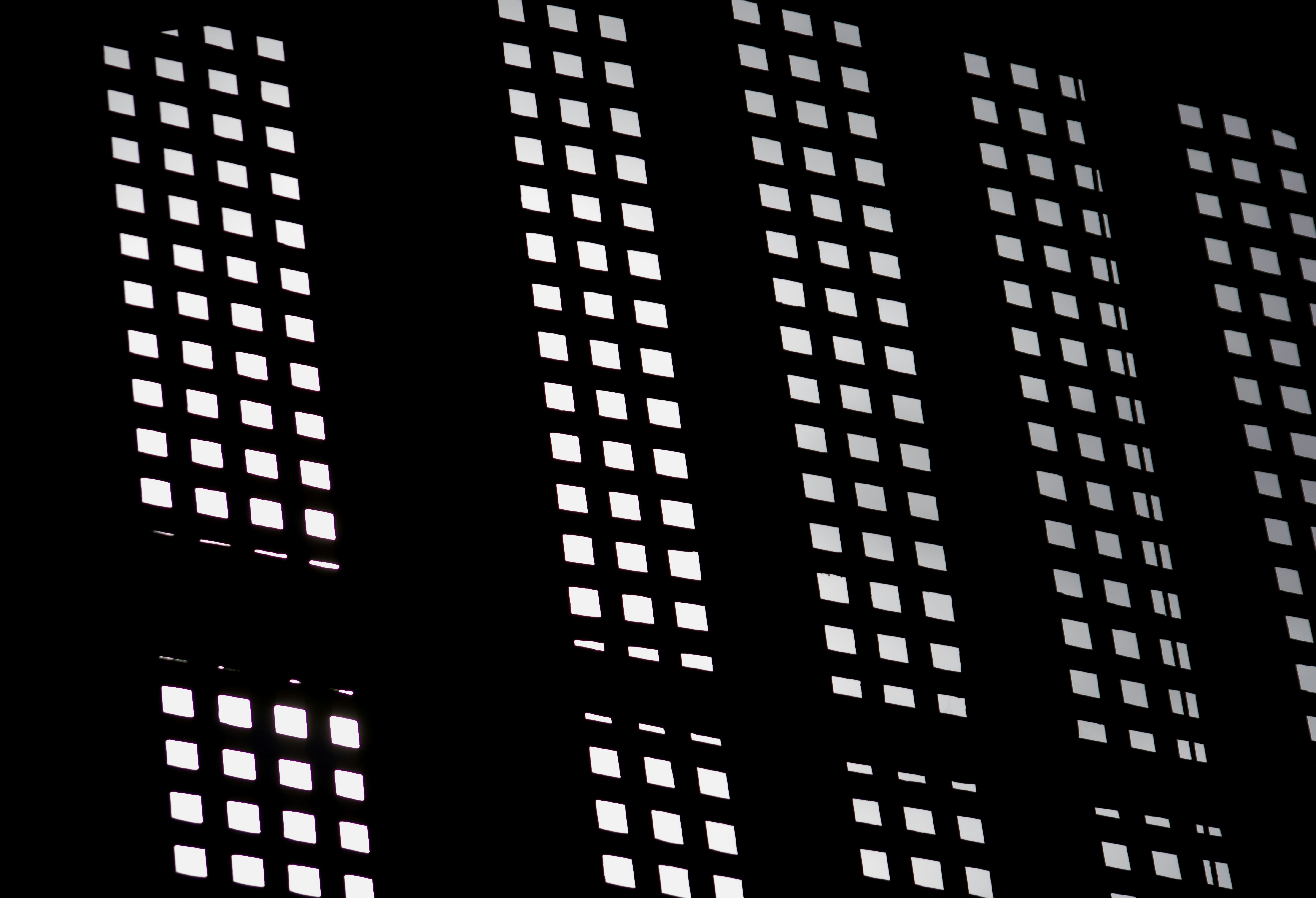 black metal frame glass window