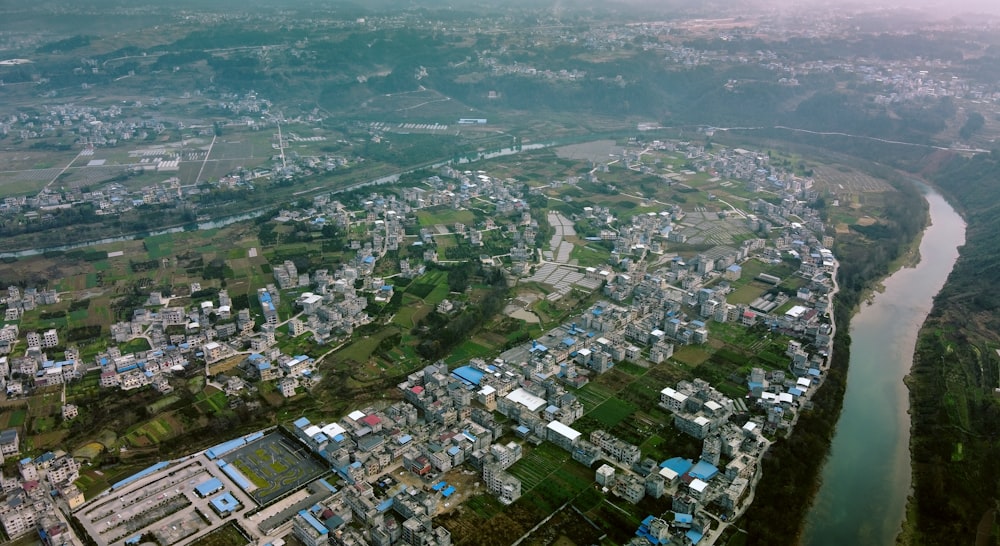 aerial view of city during daytime