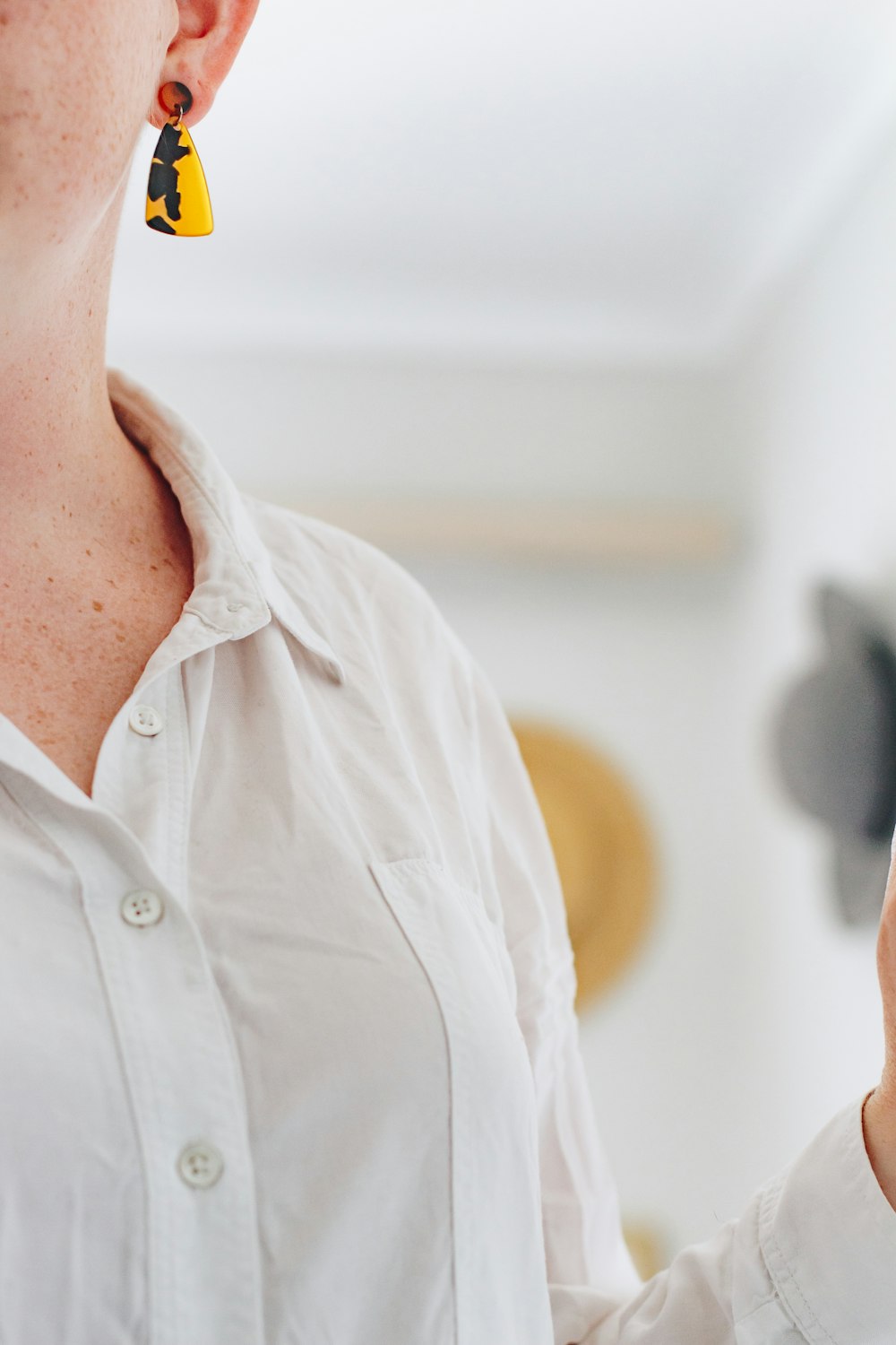 person in white button up shirt