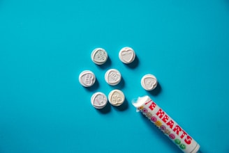 red and white plastic pack