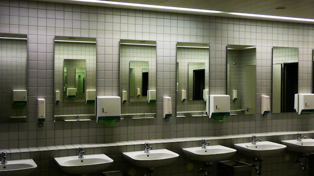 Multi Bay Public Washroom — commercial washroom interior design