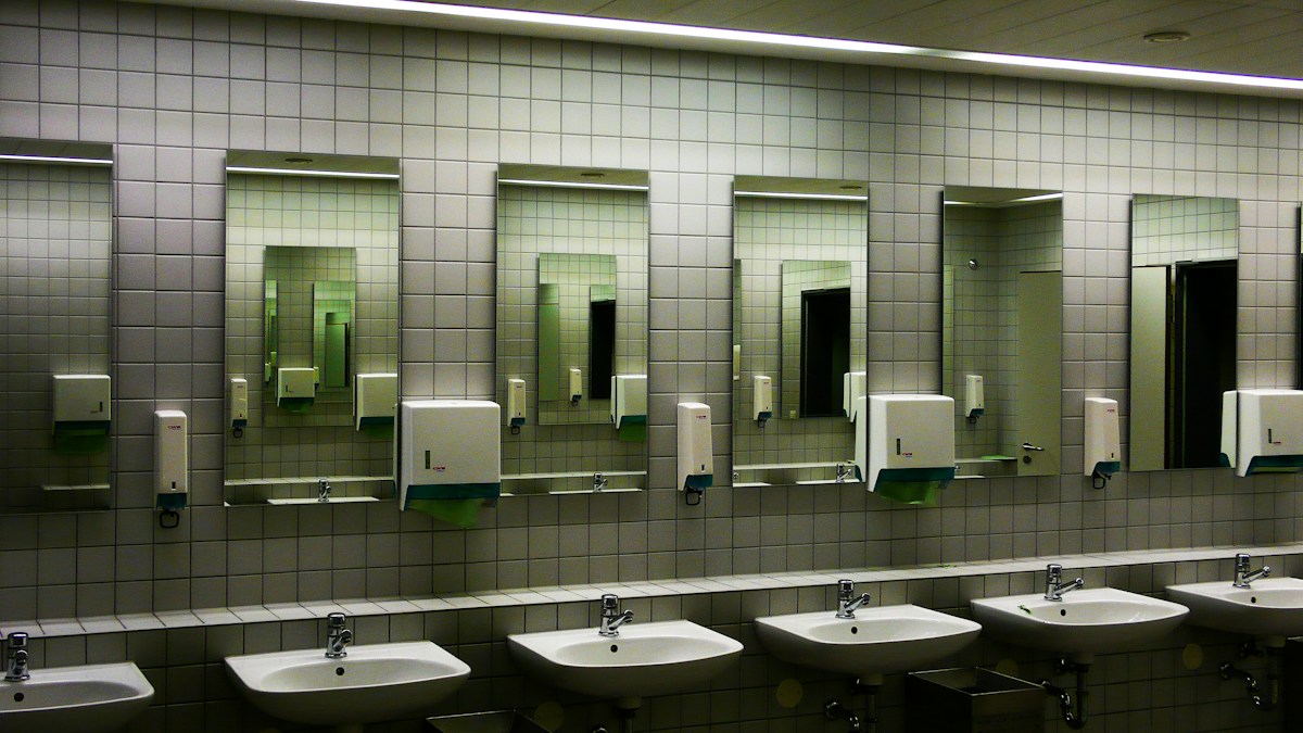 Restroom sanitation image background image