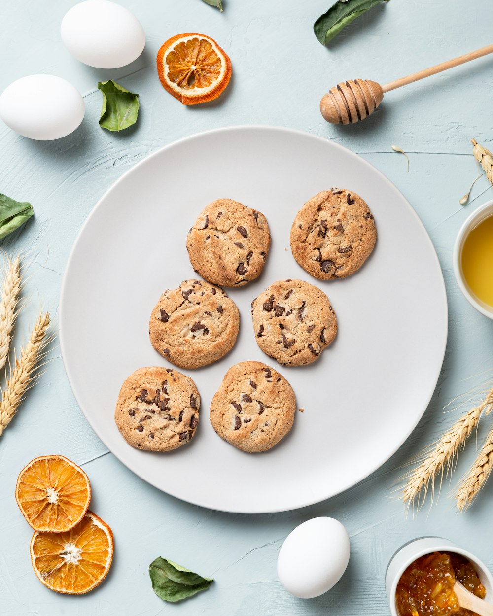 cookies on white ceramic plate