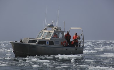 white and blue boat on sea during daytime