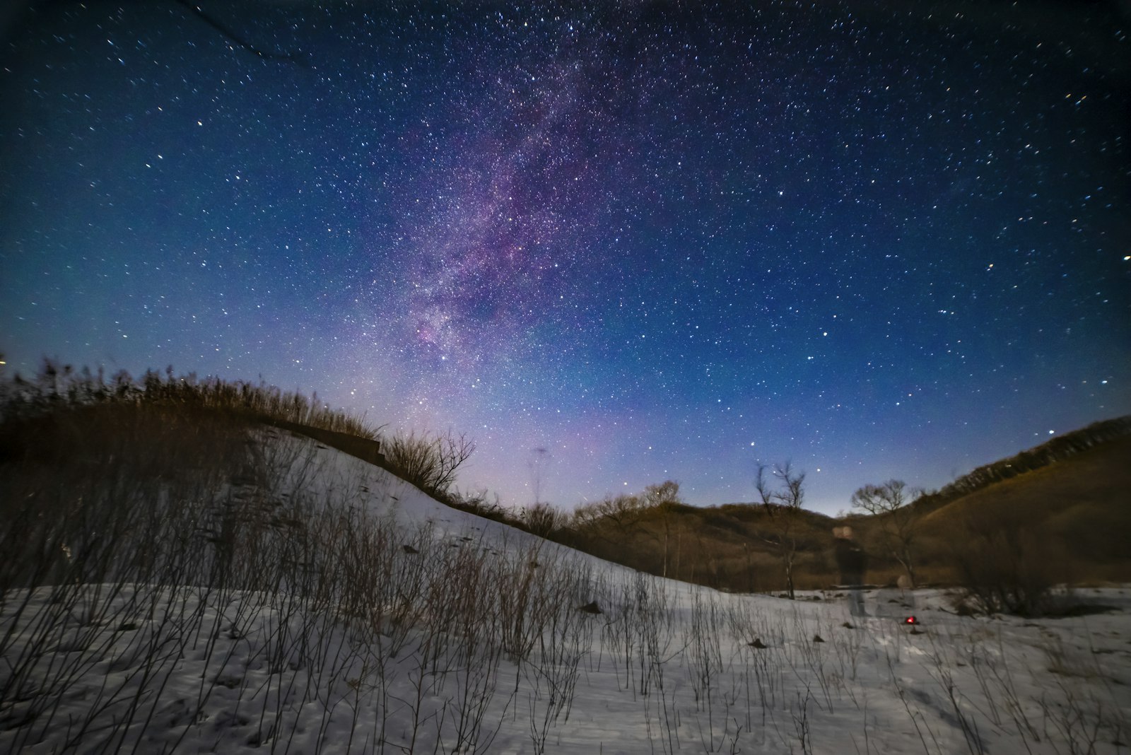 Samyang 14mm F2.8 ED AS IF UMC sample photo. Snow covered field under photography