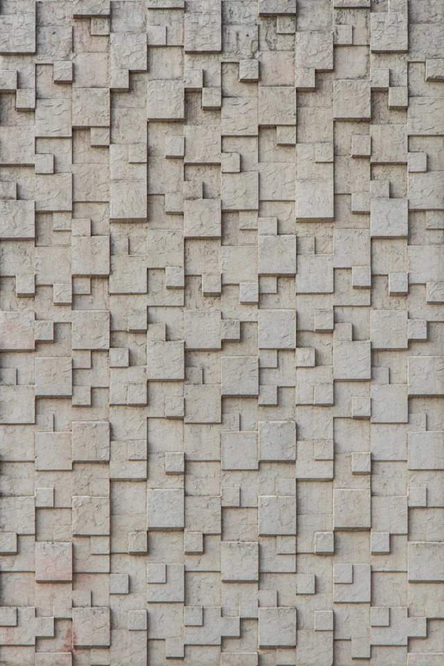 Split-face stone wall texture