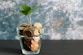green plant in clear glass vase
