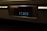 A close-up of a digital display on an electronic device showing the word 'VIDEO' in blue LED light. The device appears to be metallic and has a modern design.