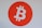 A bold orange circle dominates the center, featuring a prominent white Bitcoin logo, symbolizing cryptocurrency.