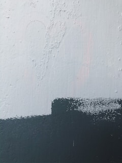 white and black painted wall