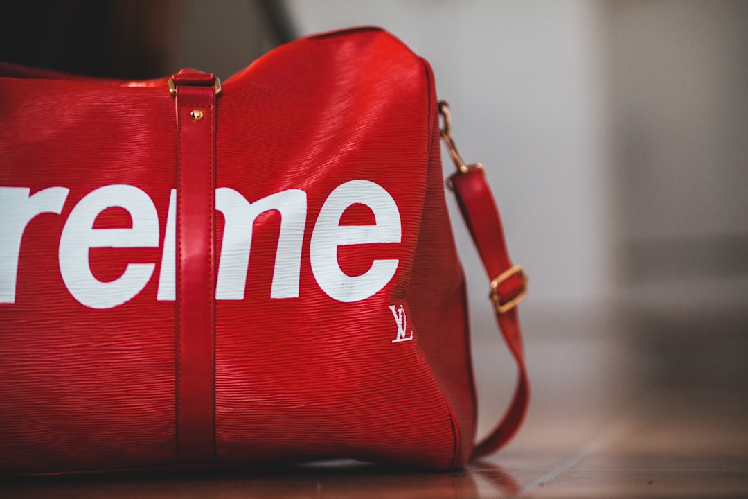 red and white nike leather sling bag