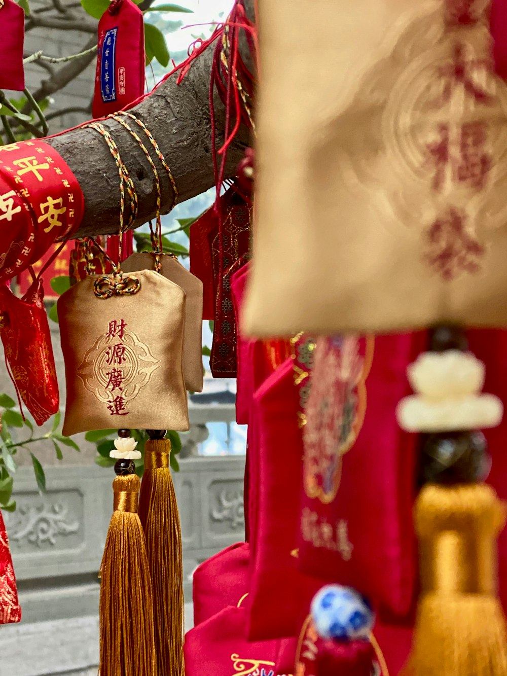 red and gold chinese lantern