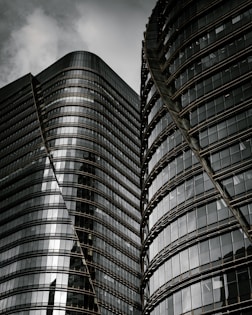 low angle photography of high rise building