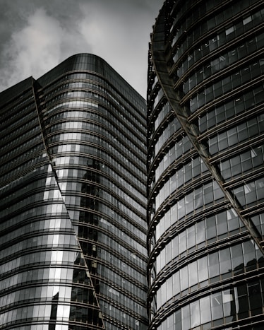 low angle photography of high rise building