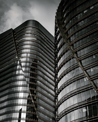 low angle photography of high rise building