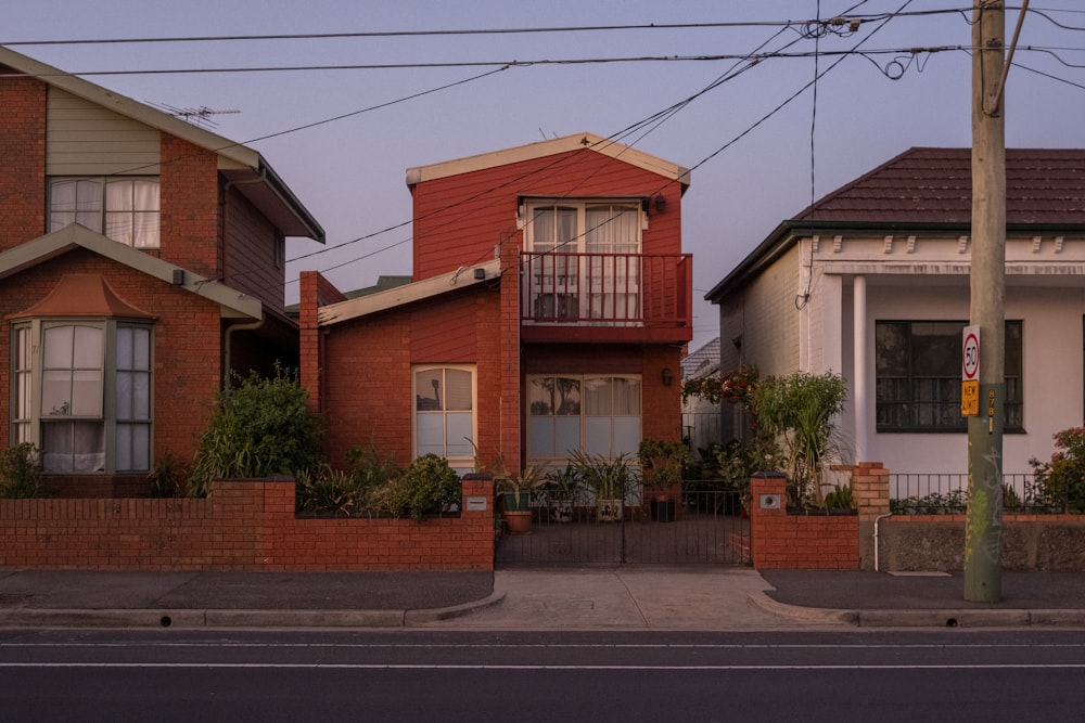 brown and white concrete house