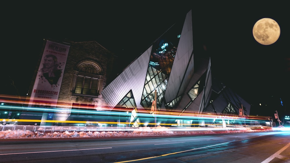 time lapse photography of cars on road during night time